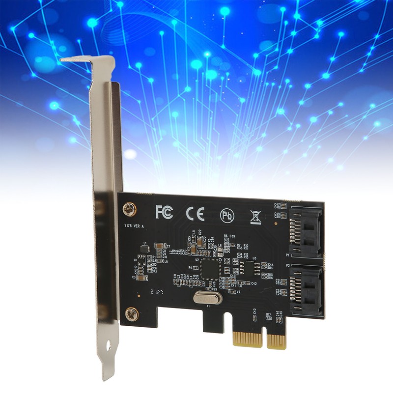 PCIe SATA 3.0 Controller Card 2 Port PCIe to SATA