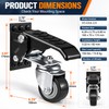 Retractable Workbench Caster Wheels for Heavy-Duty Tables – 4-Pack with