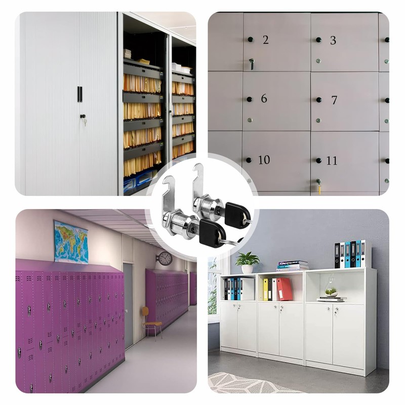 BLOOPIC File Cabinet Locker Lock Zinc Alloy Durable Rust Proof