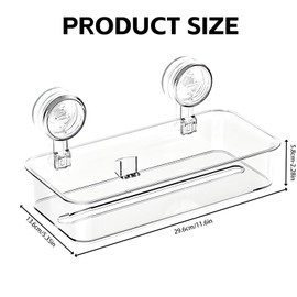 Suction Cup Tissue Box Transparent - Wall Mounted No Drilling Required Tissue Holder with Strong Suction Power, Ventilated, Versatile & Space-saving