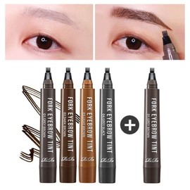 Lirur 1+1 포크 타투 아이브로우 틴트 4color /최대8일지속 워터프루프 눈썹타투펜 1+1 Fork Tattoo Eyebrow Tint 4 Colors / Up to 8 Days Lasting Waterproof Eyebrow Tattoo Pen