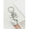 OTETTS Silver Y2K Heart Star Keychain Cute Bownot Bag Charms