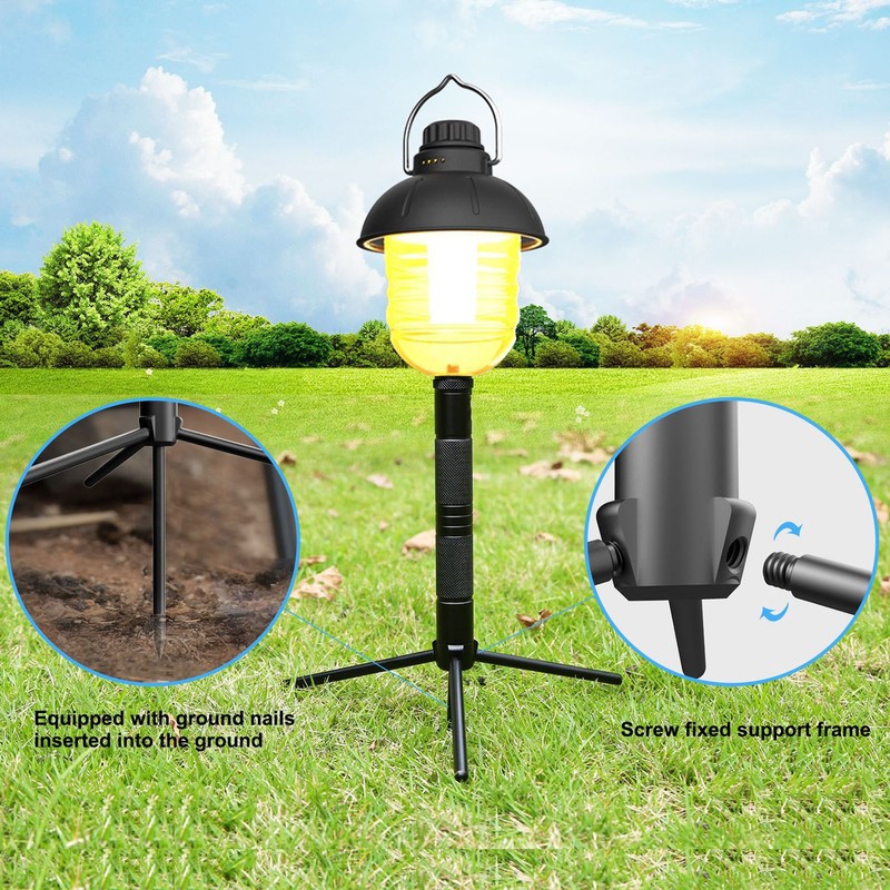 Camping Camera Tripod Detachable Aluminum Alloy for Outdoor Live Streaming