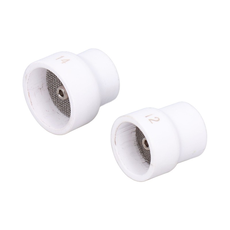 2Pcs TIG Welding Cup 12#/14# Ceramic Nozzle Accessory Set Kit