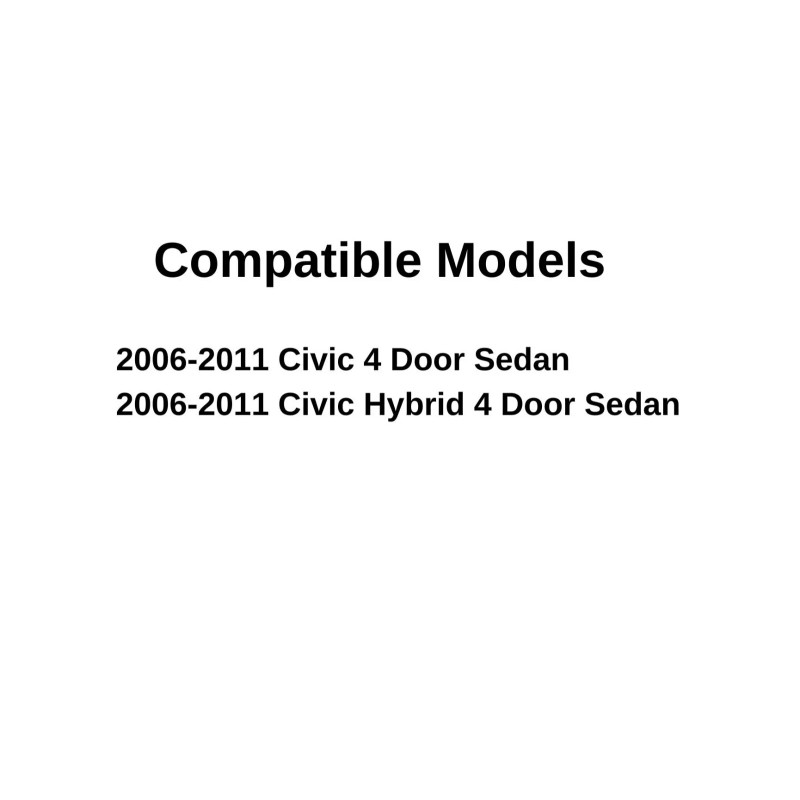 NAGD Fits 2006-2011 Honda Civic 4 Door Sedan Driver Side