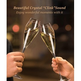 [morning plade] Champagne Glasses, Champagne, Wedding, Flutes, Artisans, Stylish, Crystal Glass (1 Piece)