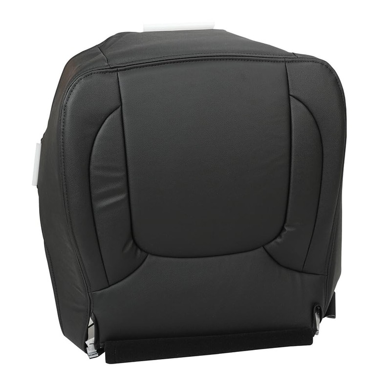 Zieichy Passenger Side Bottom Replacement Leather Seat Cover Black Compatible