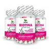 Biotina, 300 Cápsulas (3 Frascos 100 Cap Cu), Cabello, Piel
