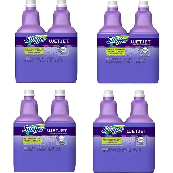 Swiffer WetJet Multi-Purpose Floor and Hardwood Cleaner Solution with Febreze