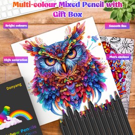 Stocking Stuffers for Kids,12-Color Rainbow Pencils, Valentines Day Christmas Gifts for Adults Teenagers, Teens Birthday Party Art Supplies, Easter Basket Stuffers, Cool Colored Pencils for Girls