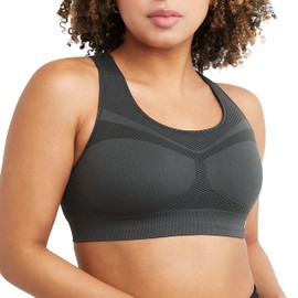 Champion Women's Freedom Seamless Racerback Sports Bra, FFQ Asphalt, X-Large