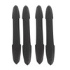 4PCS Bumper Guard Strip Carbon Fiber Pattern Textured 43cm Length