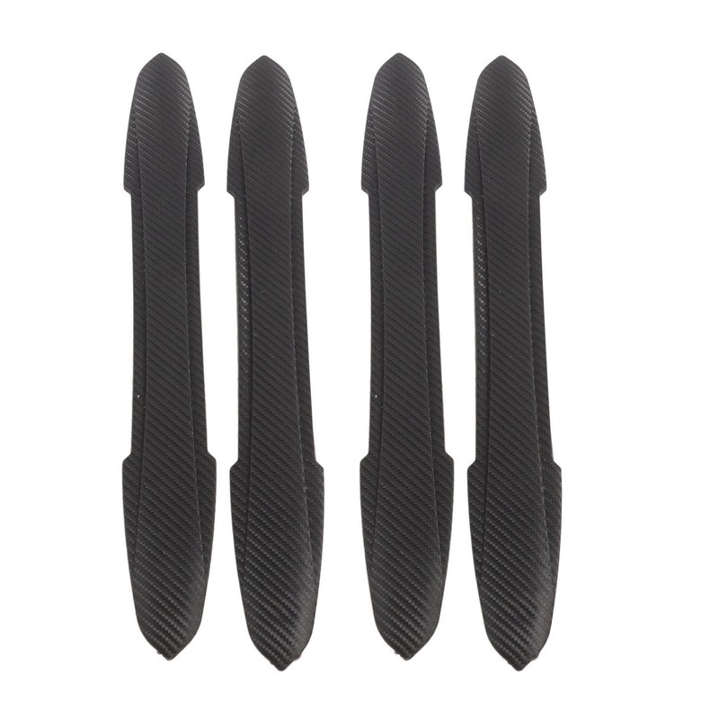 4PCS Bumper Guard Strip Carbon Fiber Pattern Textured 43cm Length
