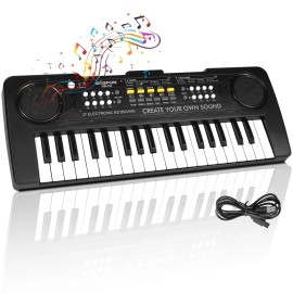 Heepuew Kids Piano Keyboard, 37 Keys Portable Music Keyboard Electric Piano Toys for