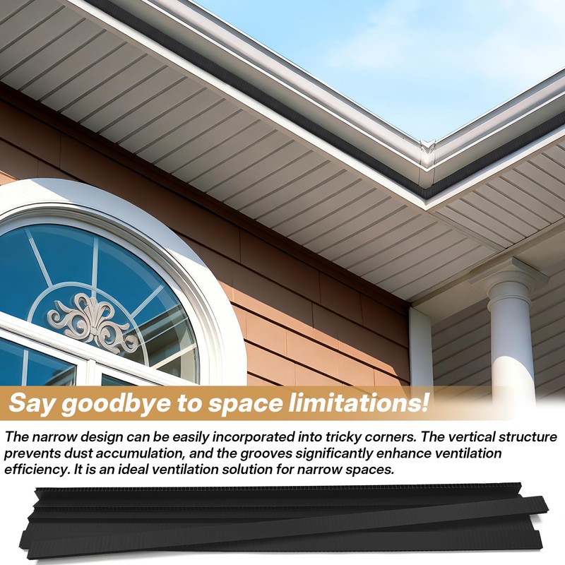 SFNSM 30pcs Continuous Soffit Vents Exterior Under Eave - 39.5"