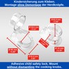 Cooker Knobs Child Lock Pack of 6 Transparent for Large