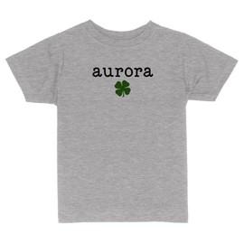 Aurora Shamrock Toddler Kids T-Shirt 3T Heather Grey