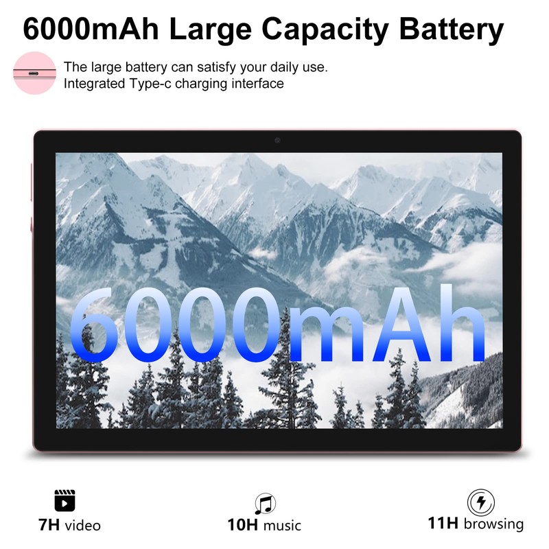 IWEGGO Android 15 Tablet, 10 inch 12GB RAM+64GB ROM/ 1TB