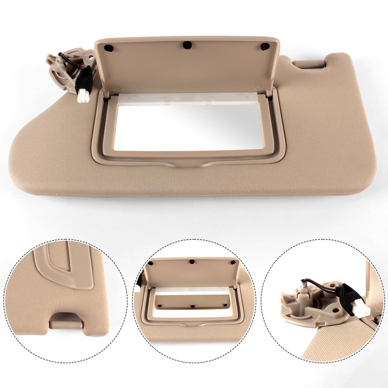 PEVAST Right Passenger Side Sun Visor Compatible with Nissan Altima