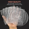 6Pcs Fuse Beads Boards 5mm,Transparent Beads Pegboard,Large Round Square Bead