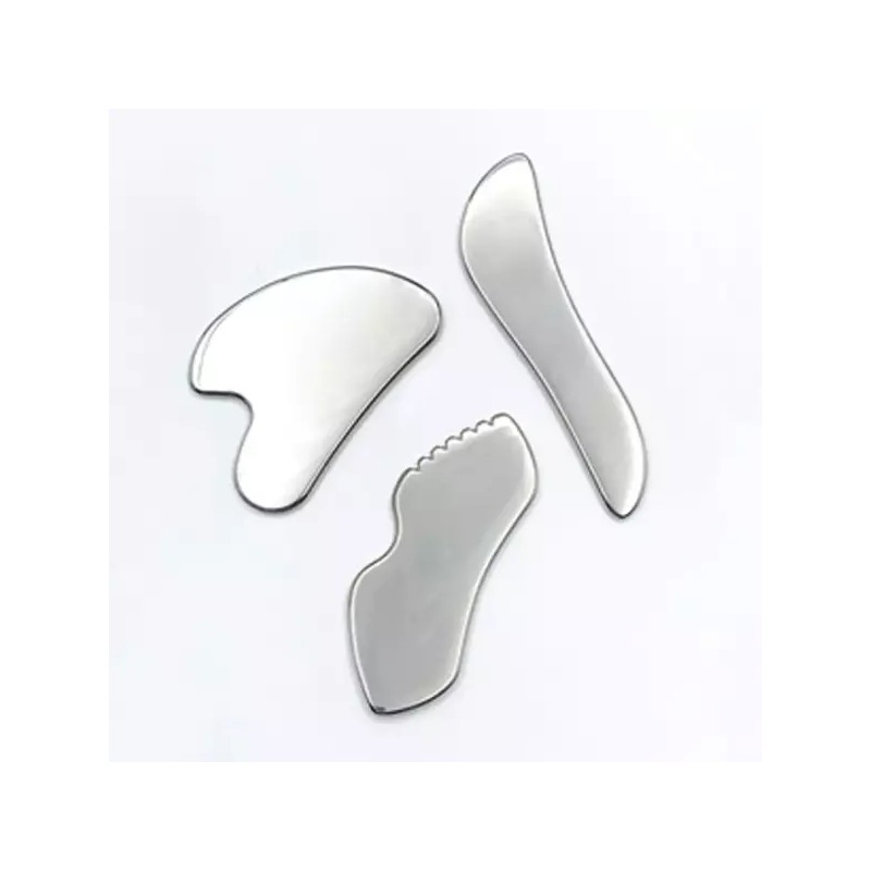 Heart Gua Sha 스테인리스 괄사 바디 아이스 눈 피부 마사지기/얼굴/마사지/페이스/도구/두피/다리/미니/목괄사/손잡이