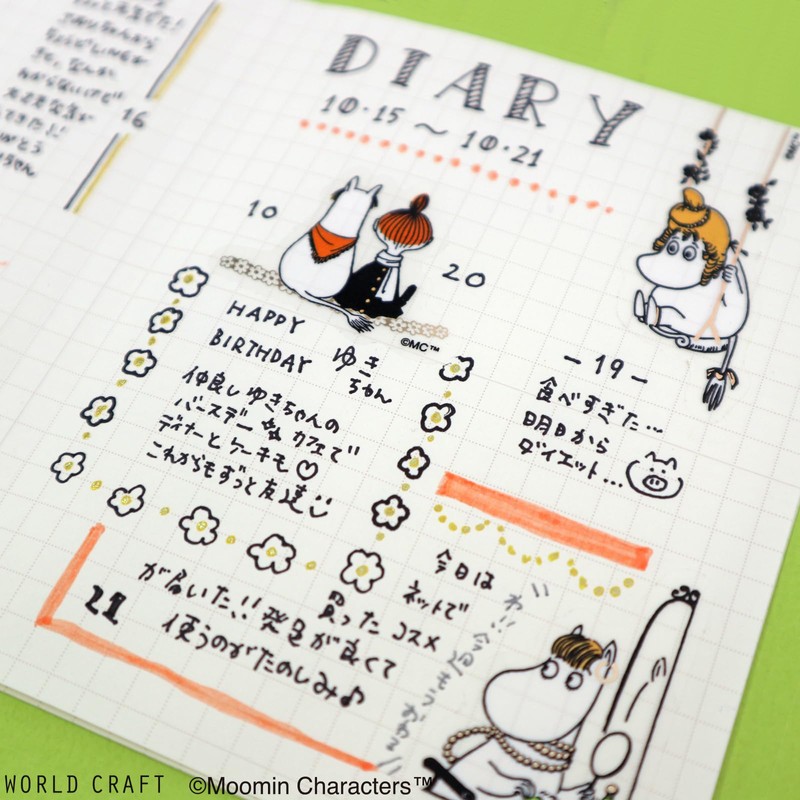 WORLD CRAFT MOKFS-004 Moomin Sparkly Clear Flake Seal, Snowflake