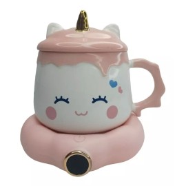 TH2010 Taza Ceramica Calentador Electrica Portatil Kawaii  Cafe Te