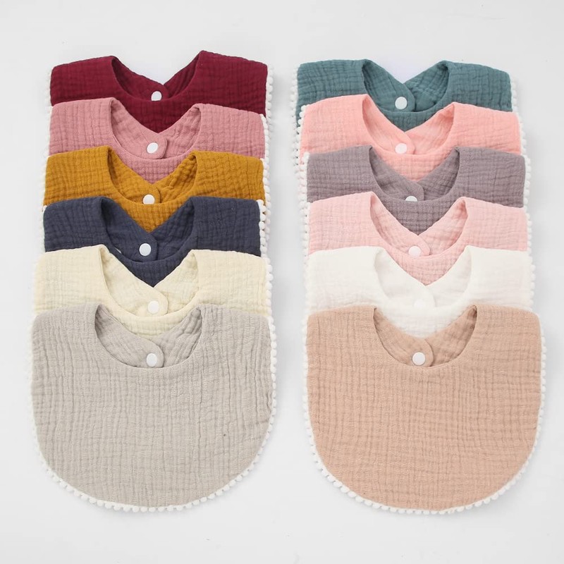 Plus Nao Bib, Baby Bib, Snap Button, Plain, Cute, Stylish,