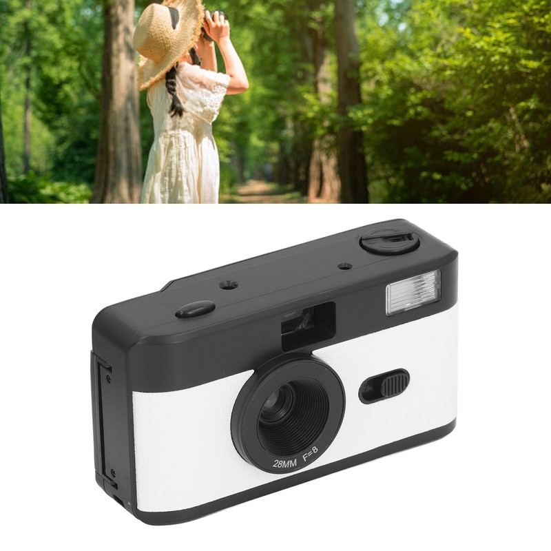 35MM Film Camera Reusable Lightweight Vintage Camera Built in Flash