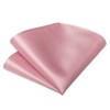 DiBanGu Pink Bow Ties for Men Satin Self-tied Bowtie Set