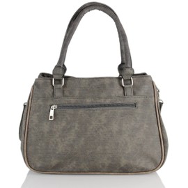 irisaa Handbag Women's Shoulder Bag Medium Shoulder Bag Practical Handbag with Many Compartments Hobo Bags Vintage Look with Zip, Dark Taupe