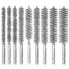 9Pcs Stainless Steel Wire Bore Brushes, Wire Brushes Drills Set