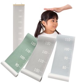 NYANDELMO Wall Mounted Height Scale, Height Scale, Wall Mounted, Measuring Instrument, For Kids, Writing with Pen, Measure Growth Record, Wall (Gray)
