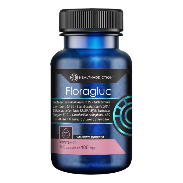 HEALTHADDICTION - Probióticos Para Glucosa Floragluc - Apoyo Digestivo y
