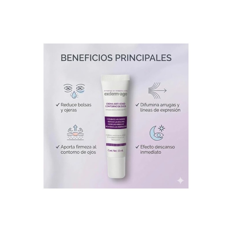 Exderm Age Crema Contorno de Ojos Antiedad y Antiojeras Reduce