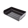 TRU RED Side Load Stackable Plastic Legal Tray, Blk