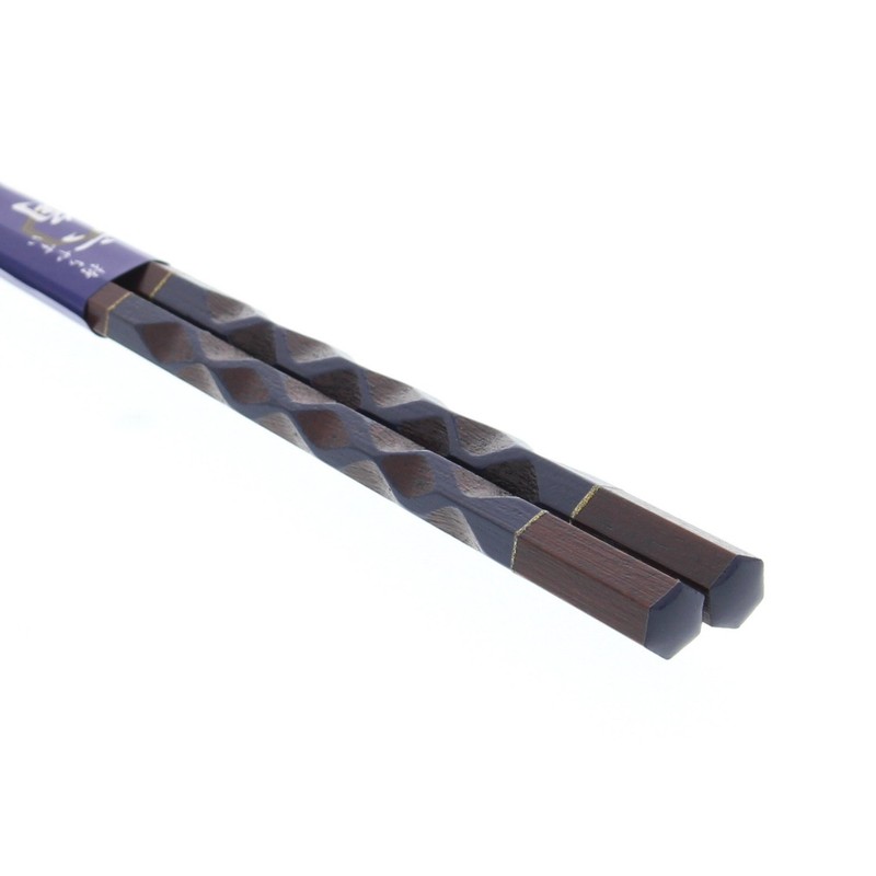Chopsticks Hexagonal Maple Lacquer Painted 9.1 inches (23 cm)