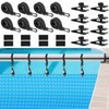 OMKSIH 24 Pcs Pool Solar Cover Reel Attachment Kit Solar