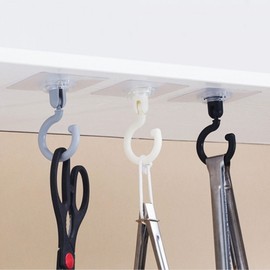 Attachable Plastic Swivel Hook 6ea