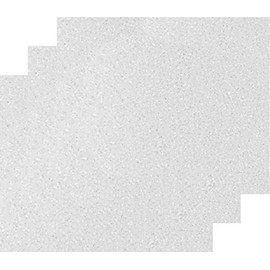 10"x12"(1 Foot)3-Sheets,Siser Glitter Iron-on Heat Transfer Vinyl HTV for T-Shirts(White)