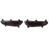 LED Rear Bumper Reflective Fog Brake Turn Indicator Black Left