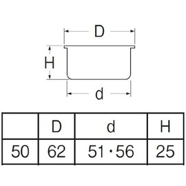 SANEI H52B-50 Drainage Supplies, Multi-Purpose Cleaning Vent for VU and VP Pipes, Deodorizing Gasket Included, Nominal 50