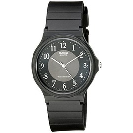 Casio Men's MQ24-1B3 Analog Black Rubber Strap Watch