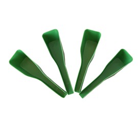 4pcs Bird Feeder Spoon Plastic Parrot Feeding Scoops Hand Food Feeding Tableware Birds Feeding and Watering Supplies,Small Bird Feeder Scoop Funnel for Feeder,Green