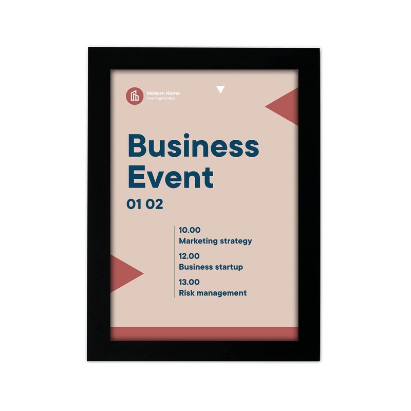 Europel A5 Info Frame, 196007, Black