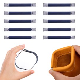 Doyime Spring End Metal Fittings (Set of 10) Spring Tip, Spring Opening Pouch, Cute, Length 4.7 inches (12 cm), Handmade, Handmade, Material, Handicraft, Commercial Use, Sewing, Drawstring for DIY