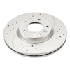 KAX 11.77in Front Disc Drilled Slotted Brake Rotors Pair Replacement