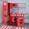 KidKraft Red Vintage Wooden Play Kitchen with Stainless Steel-Look Trim,