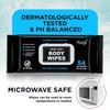 Body wipes XL shower wipes for Adult Bathing,Camping,Traveling,Gym,Nursing- Unscented,no-rinse bathing