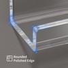 AITEE Vinyl Record Shelf Wall Mount: 6 Pack Acrylic Clear
